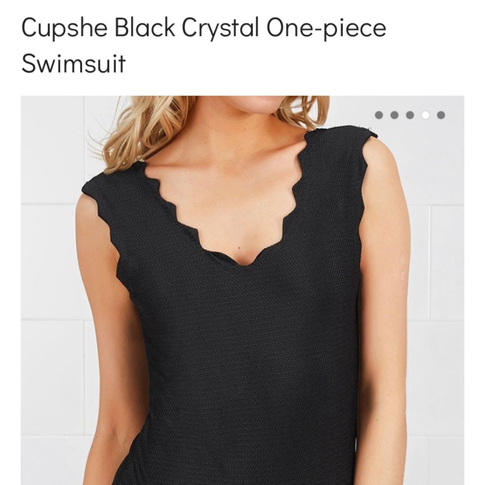 Cupshe | Black One Piece Bathing Suit